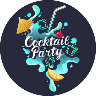 Cocktail Party Sticker
