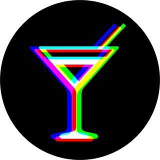 Cocktail Sign Sticker