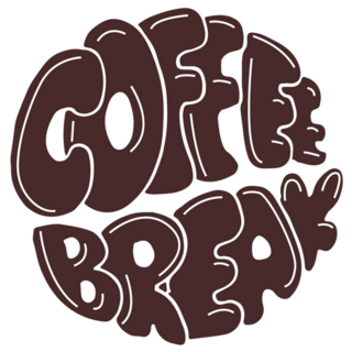 Coffee Break Typography Sticker