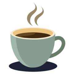 Coffee Cartoon Sticker