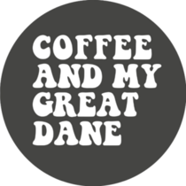 Coffee & Great Dane Sticker