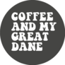 Coffee & Great Dane Sticker