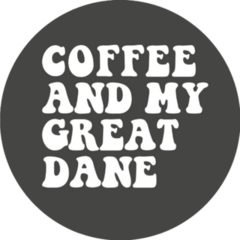Coffee & Great Dane Sticker