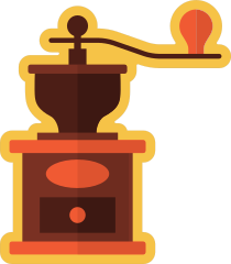 Coffee Grinder Sticker