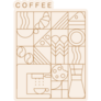 Coffee Linear Sticker
