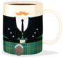 Coffee Mug With National Costume Of Ireland Sticker