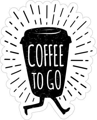 Coffee To Go Sticker