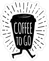 Coffee To Go Sticker