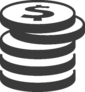 Coins Icon Sticker