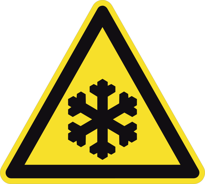Cold Sign Sticker Shipped Fast & Free!