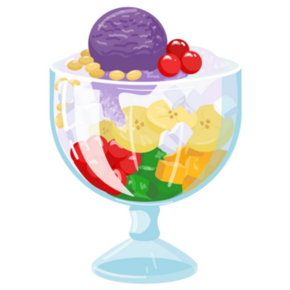 Cold Sweet Dessert Very Tasty Sticker