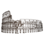 Coliseum In Italy Illustration Outline Sticker