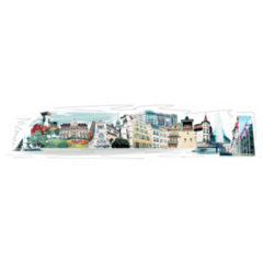 Collage Images Of Geneva, Switzerland Sticker