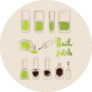 Collection Of Nail Polishes Green Sticker