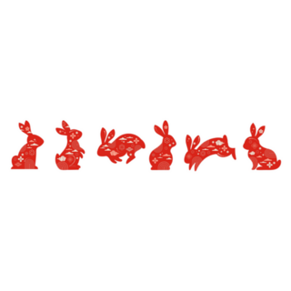 Collection Of Rabbits Chinese New Year 2023 Sticker