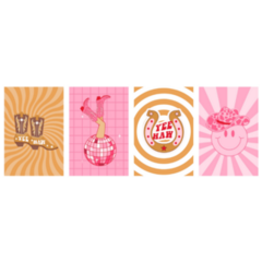 Collection Of Retro Cowboy Fashion Stickers