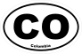 Colombia CO Oval Sticker