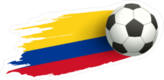 Colombia Flag Soccer Ball Sticker