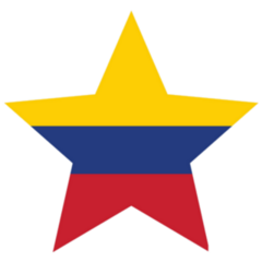 Colombia Star Flag Sticker