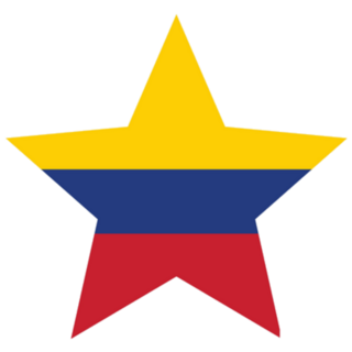 Colombia Star Flag Sticker