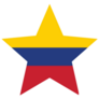 Colombia Star Flag Sticker