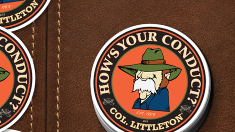 Colonel Littleton Custom Circle Stickers