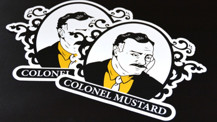 Colonel Mustard Die Cut Sticker
