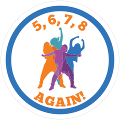 Color Dance Count Circle Sticker