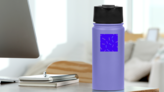 Color Makeup Symbols Sticker on a Water Bottle (New) example