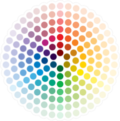 Color Wheel Circle Sticker