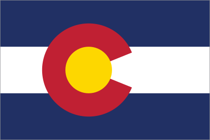 Colorado Co State Flag Sticker