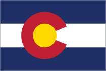 Colorado Co State Flag Sticker