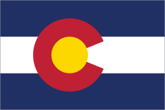 Colorado Co State Flag Sticker