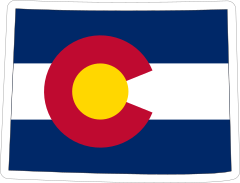 Colorado Flag State Sticker