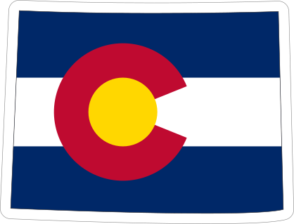 Colorado Flag State Sticker