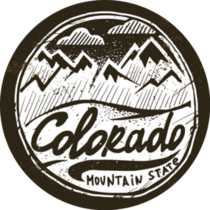 Colorado Vintage Mountain State Sticker