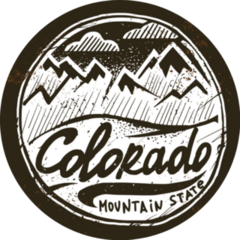 Colorado Vintage Mountain State Sticker