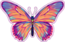 Colored Butterfly Sticker