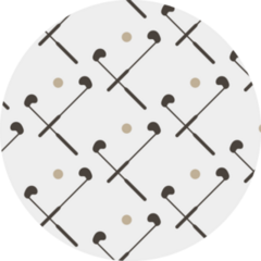 Colored Golf Clubs And Balls Seamless Pattern Sticker