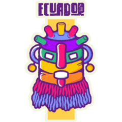 Colorful Aya Uma, Ecuador Sticker
