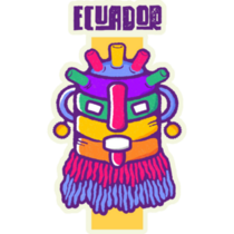 Colorful Aya Uma, Ecuador Sticker