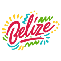 Colorful Belize Lettering Sticker