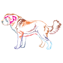 Colorful Bernard Sticker
