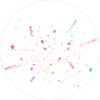 Colorful Bright Confetti Sticker