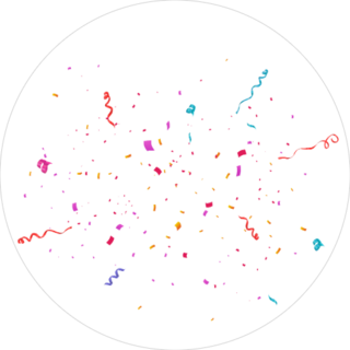 Colorful Bright Confetti Sticker