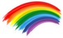 Colorful Brush Stroke Rainbow Sticker