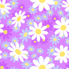Colorful Chamomile Flowers Sticker