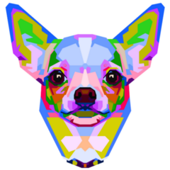 Colorful Chihuahua Sticker