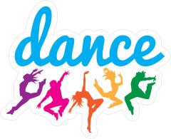 Colorful Dance Team Sticker