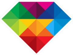 Colorful Diamond Sticker
